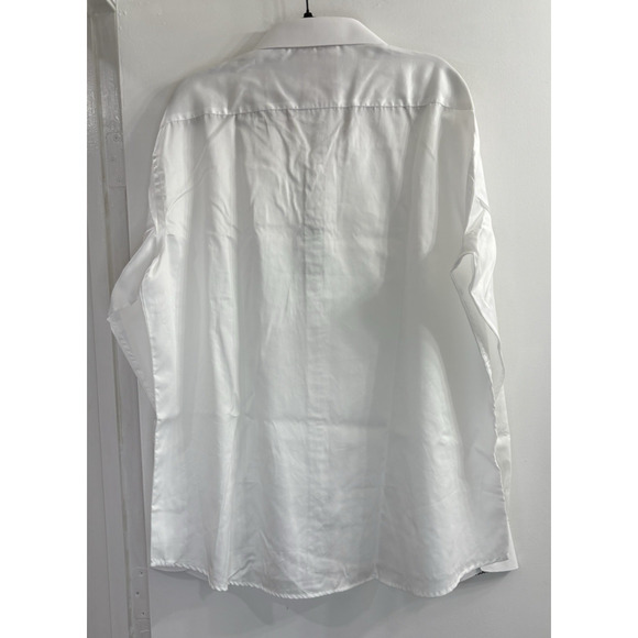 Men's Tiglio 3X White Button Down Sport Slim Fit Shirt Long Slv Flip Cuff NWT - Picture 3 of 13